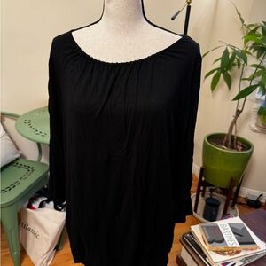 Coldwater Creek Black Blouse